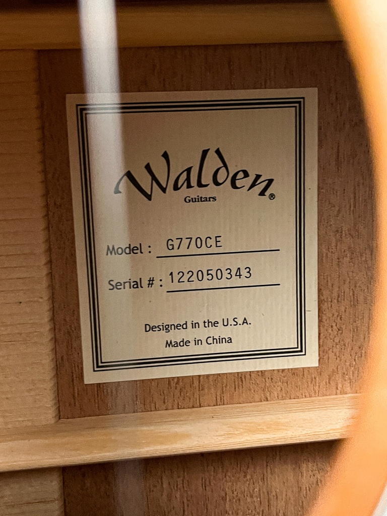 Walden G770CW Grand Auditorium