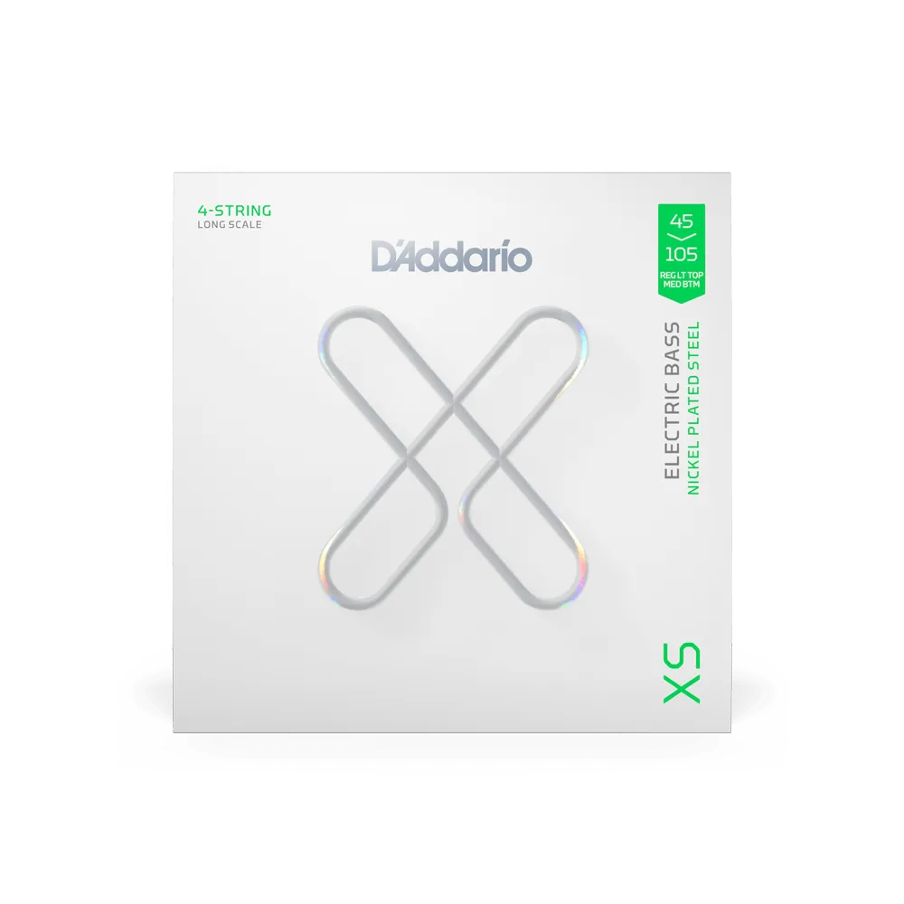 [XSB45105] D'Addario XS Nickel Bass Guitar Strings Regular Light 45-105