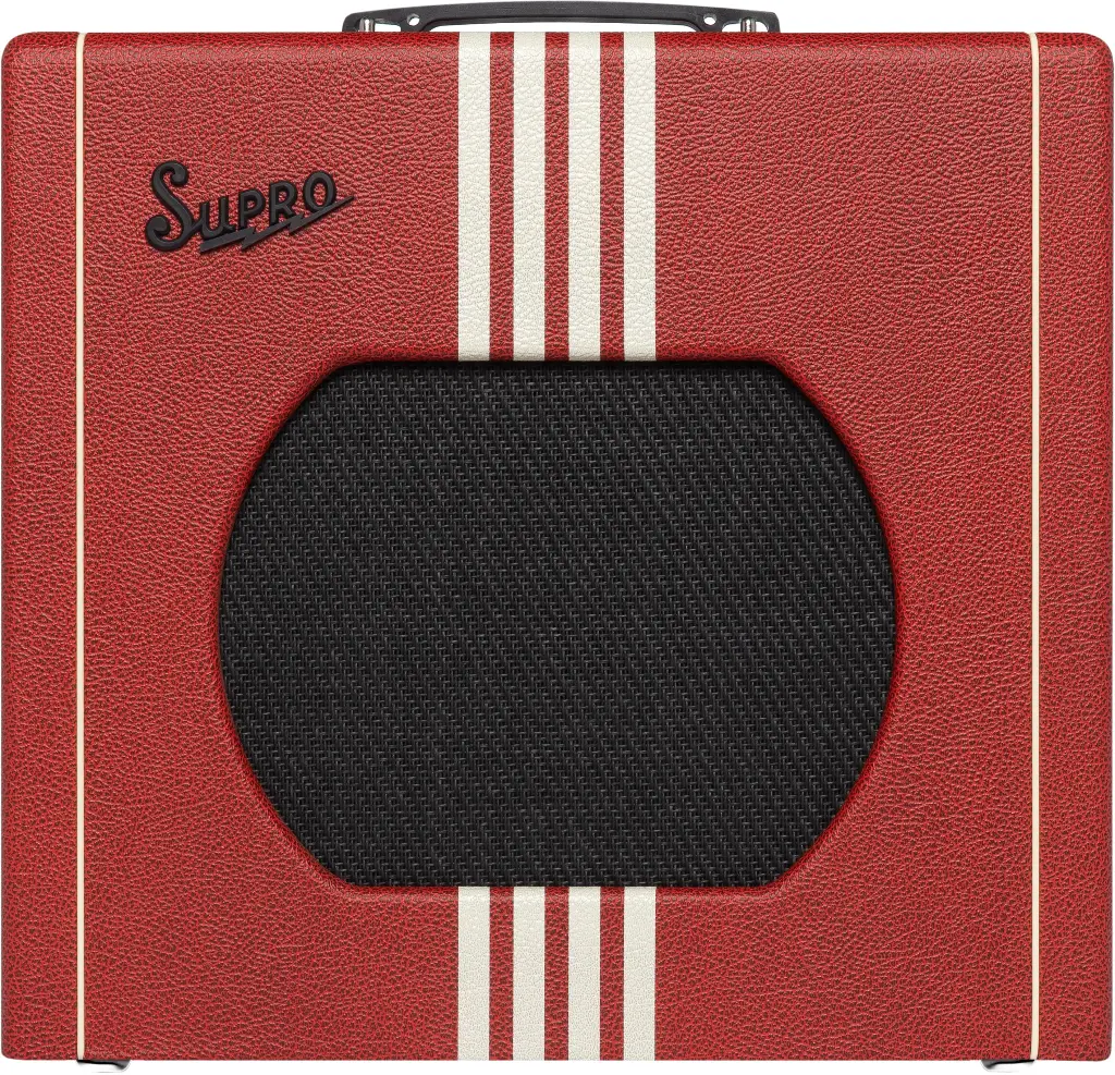 Supro Delta King 12 Scarlet and Cream