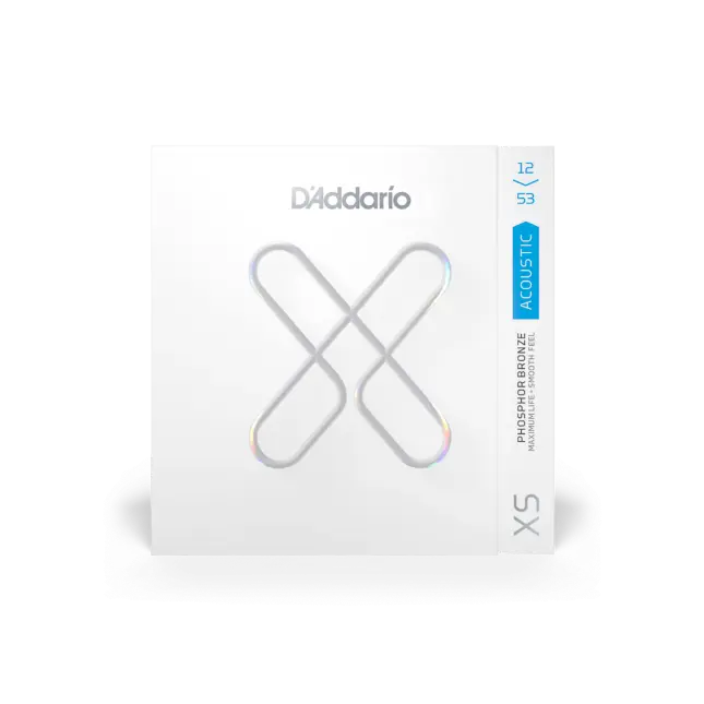 D'addario XS Phosphor Bronze Coated Acoustic Guitar Strings 12-53