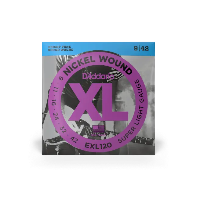 D'addario EXL120 Super Light XL Nickel Electric 09-42