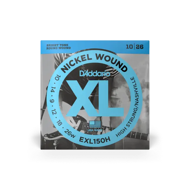 D'addario EXL150H High Strung/Nashville Tuning XL Nickel Electric Guitar Strings 10-26 