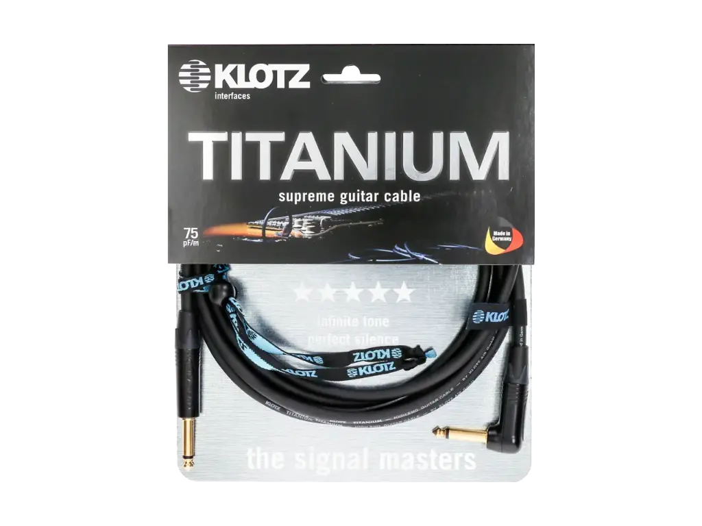 Klotz Titanium Supreme Jack Jack Cable 3m Straight Angled
