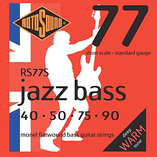 [RS77S] Rotosound Flatwound Black Steel Strings for Electric Bass Guitar Short Scale 40-90