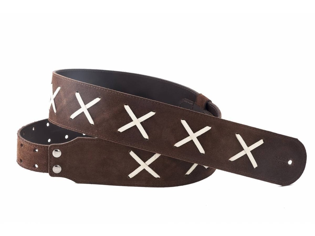 RightOn! Legend DG Guitar Strap Brown