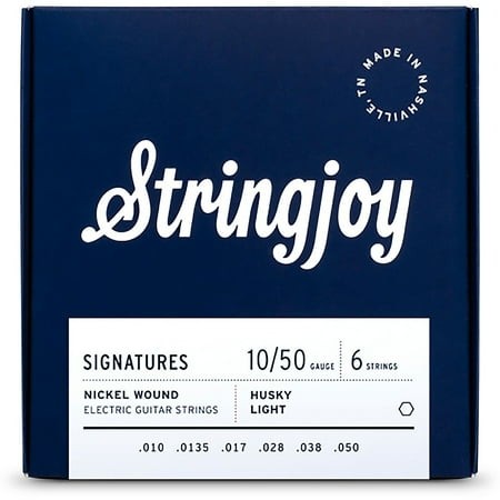 Stringjoy Husky Light Gauge Signatures Nickel Wound Electric Guitar Strings 10-50