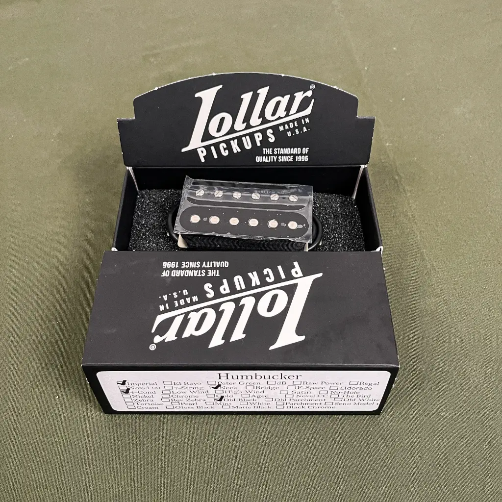 Lollar Imperial Neck Double Black 4 Conductor 