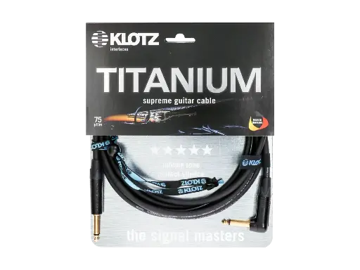 [TI-0300PR] Klotz Titanium Supreme Jack Jack Cable 3m Straight Angled