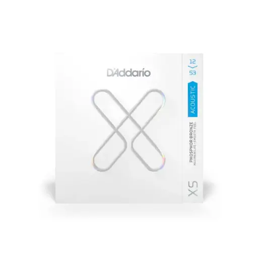 [XSAPB1253] D'addario XS Phosphor Bronze Coated Acoustic Guitar Strings 12-53
