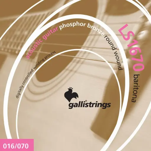 [LS1670] Galli Phosphor Bronze Acoustic Baritone Strings 016-070