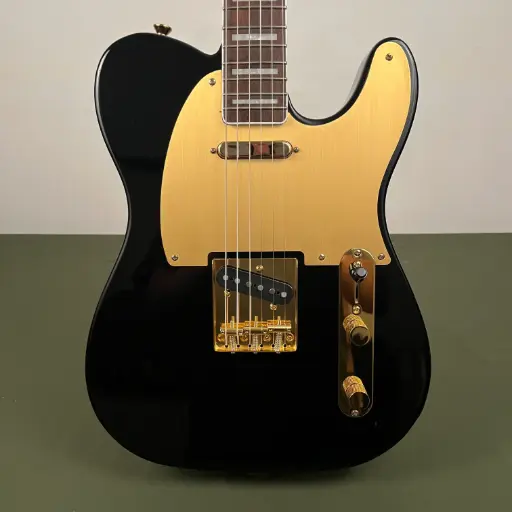[ISSL21011889] Squier Telecaster 40th Anniversary Gold Edition - Black 2022