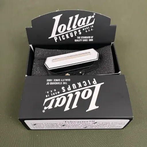 [10-803TNeckWhite] Lollar Charlie Christian T Neck White/Black/White