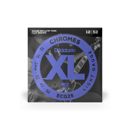 [ECG25] D'addario ECG25 12-52 XL Chromes Electric Guitar Strings 