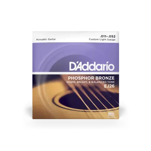 [EJ26] D'addario EJ26 Phosphor Bronze Acoustic Guitar Strings 11-52