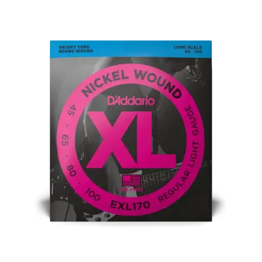 [EXL170] D'addario Regular Light Long Scale XL Nickel Bass Strings 45-100